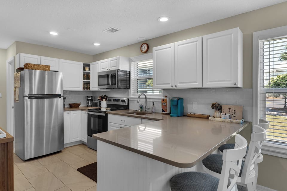 Fully stocked kitchen with all new appliances