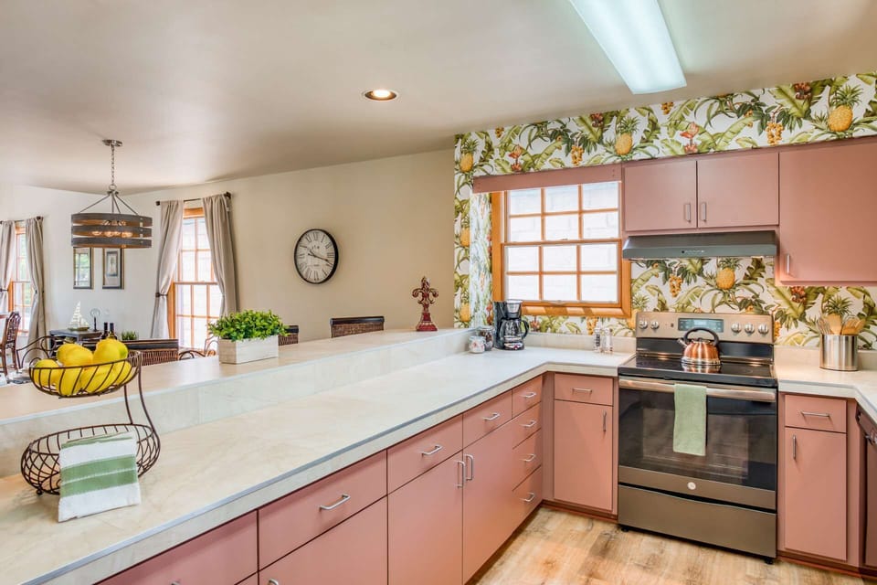 Prepare your vacation favorites in this large open kitchen.