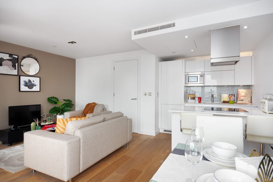 Living room & Dining area.
