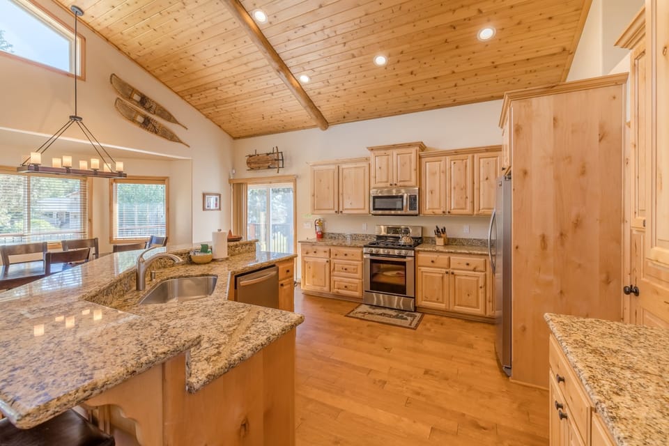 Fully equipped kitchen with everything needed to cook that special meal.