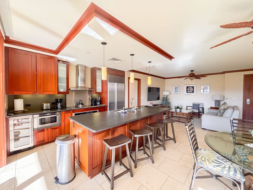 Private kitchen designed by Chef Roy Yamaguchi