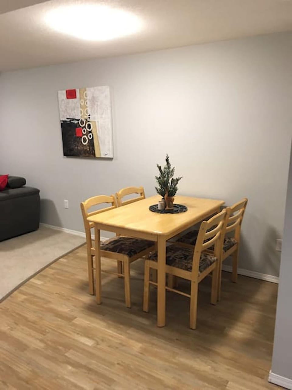 Lower level dining area