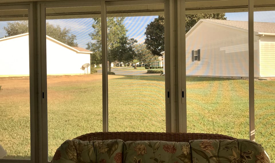 Backyard view - no neighbors directly behind.  