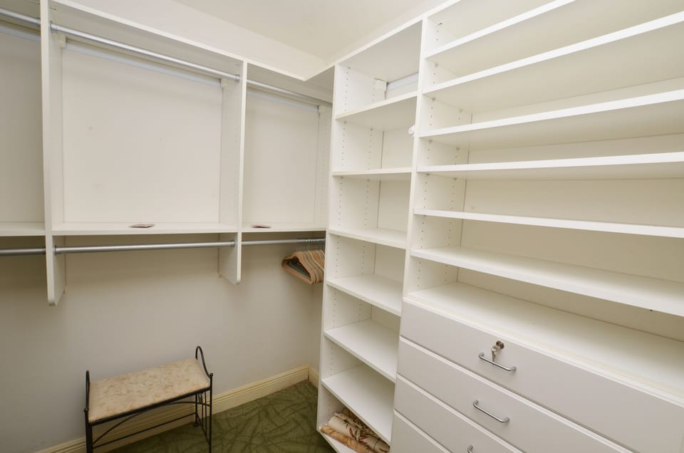 Master bedroom walk-in closet