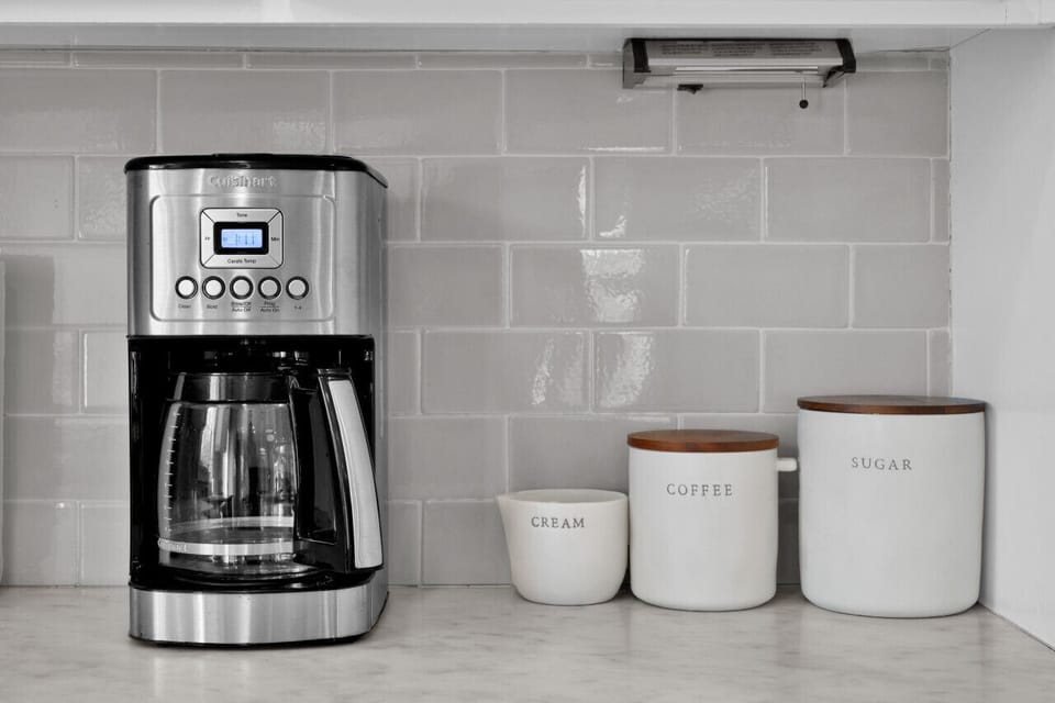 The most important area in the kitchen....the coffee bar