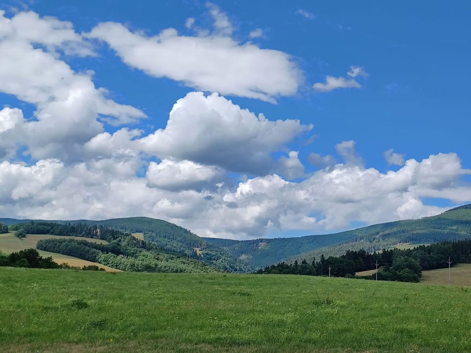 Cloud, Sky, Plant, Mountain, Natural Landscape, Azure, Sunlight, Tree, Cumulus, Horizon
