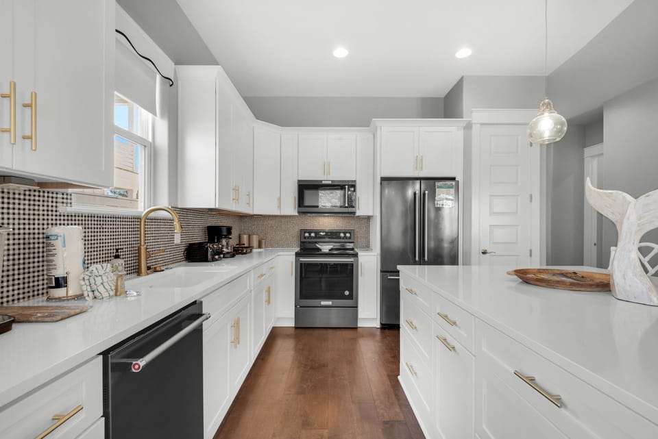 Beautiful kitchen has everything your chef needs