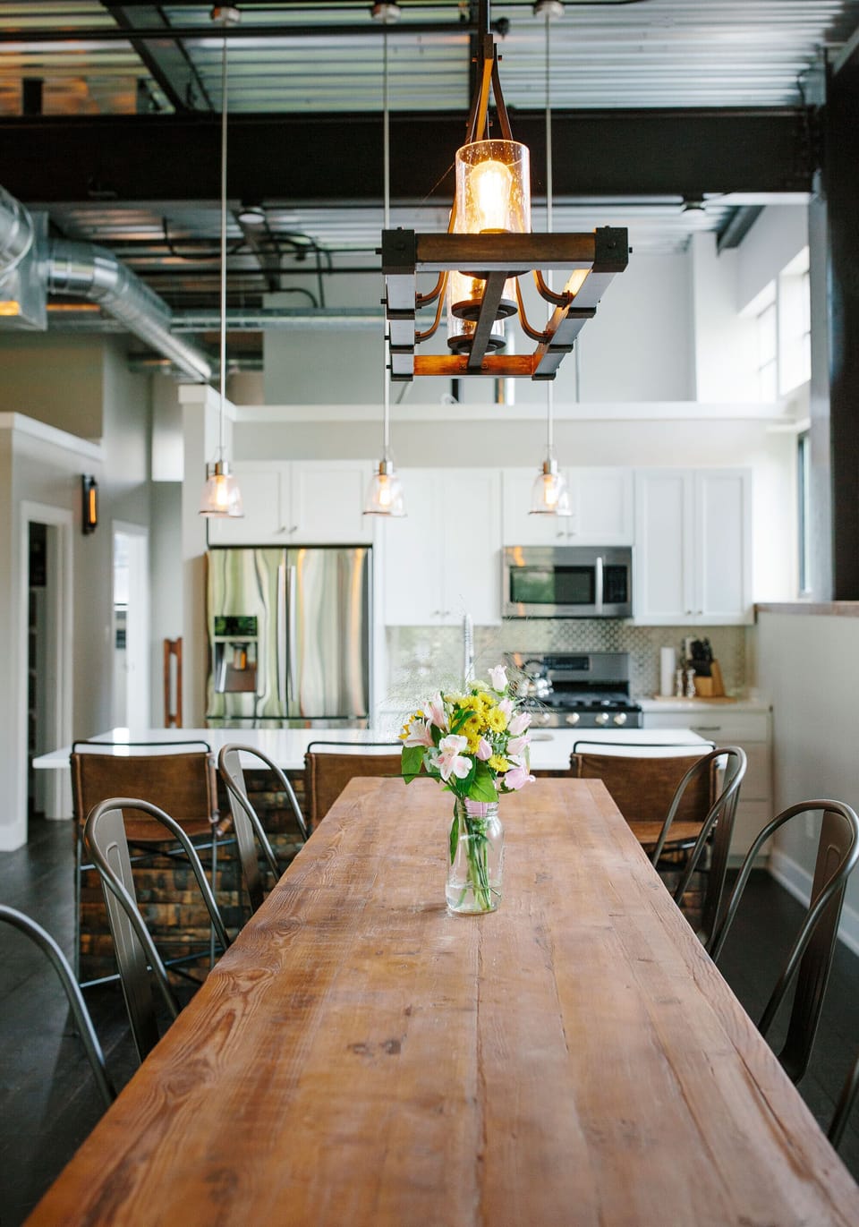 Room for plenty at The Top Shelf table!  Great for gatherings of all kinds.