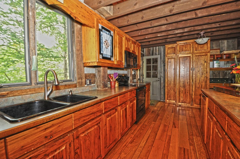 The Lodge kitchen is perfect for entertaining and cooking 