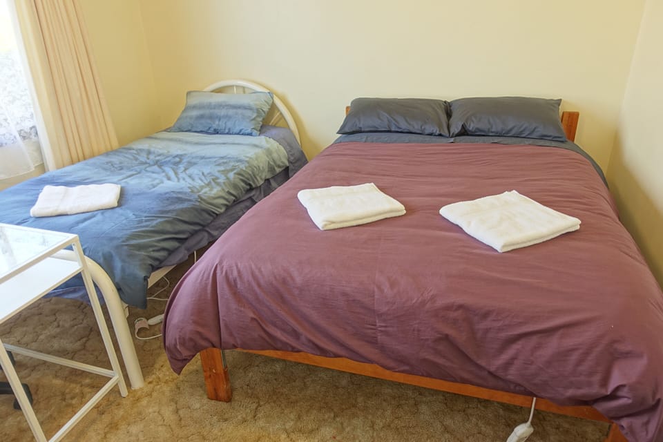 Bedroom Three with a double and a single bed