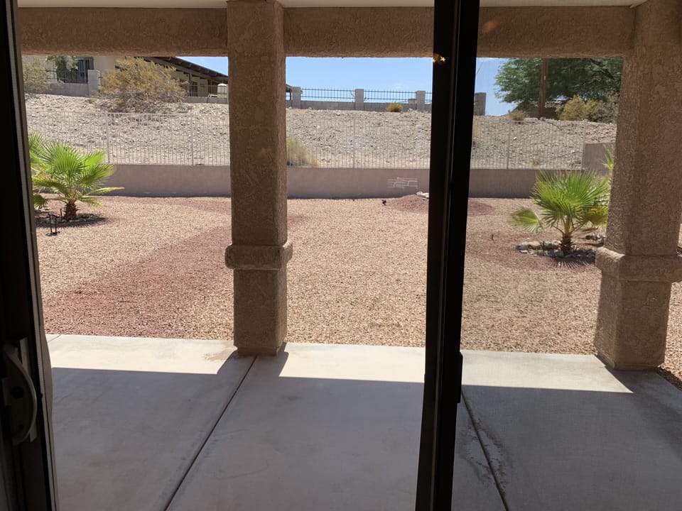 Back covered patio