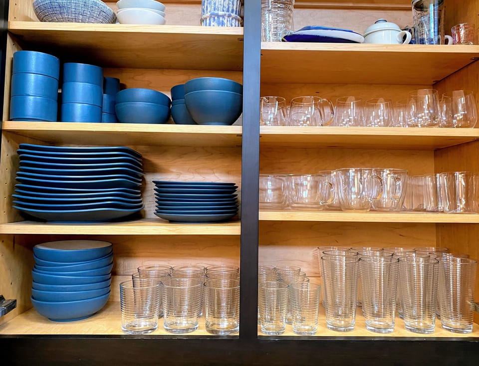 Dishes and glasses