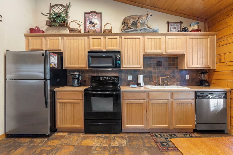 Galley Style Kitchen with Full-Size Appliances