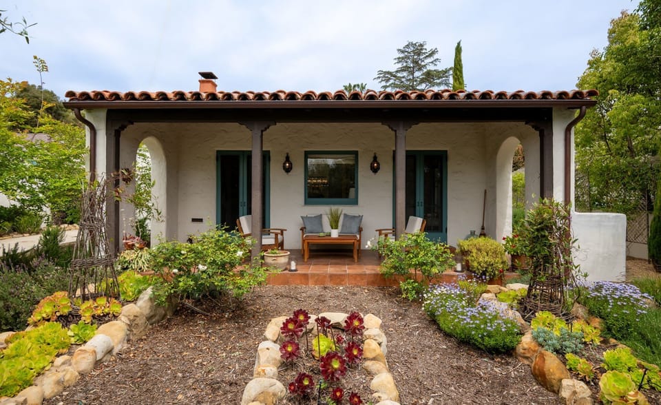 Quintessential Santa Barbara architecture greets you upon arrival
