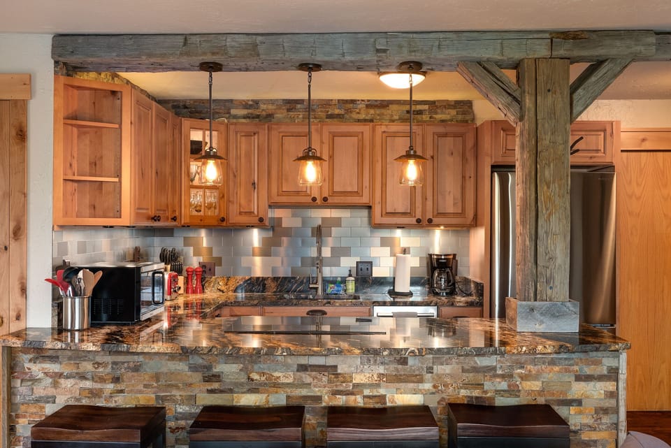 Kitchen View From Living Area
