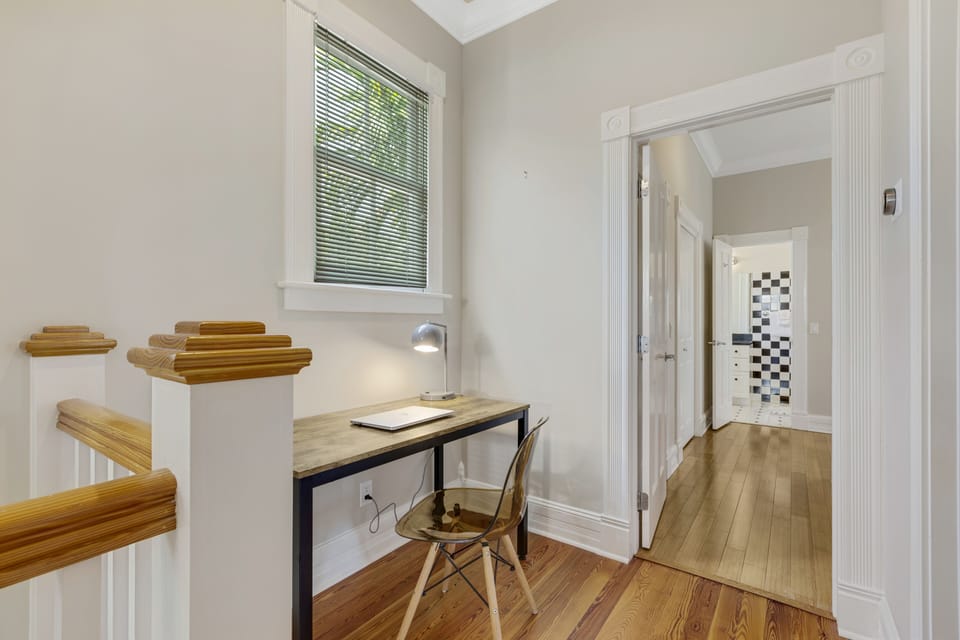 Upstairs writing desk