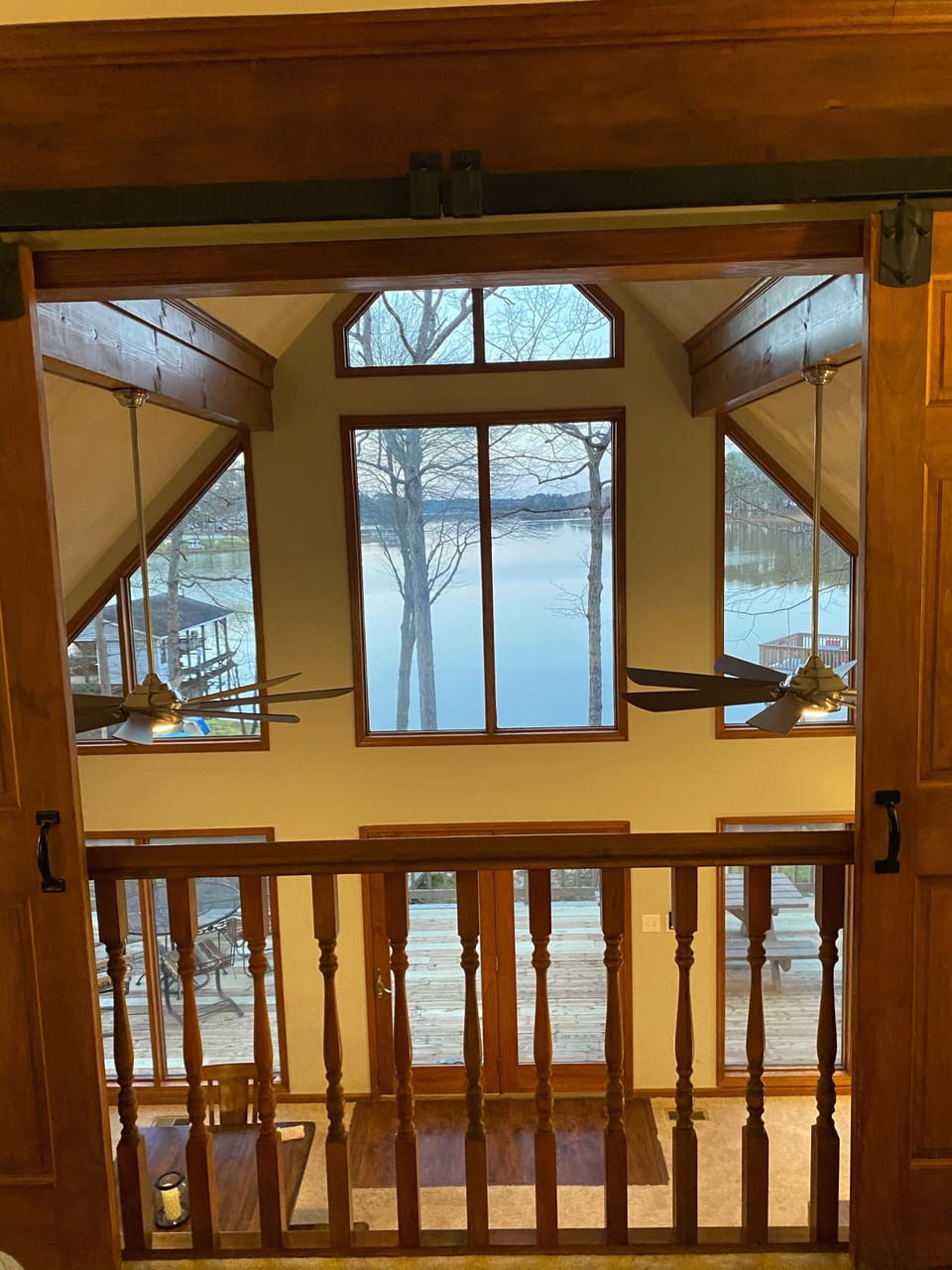 Spectacular view of the lake from main bedroom