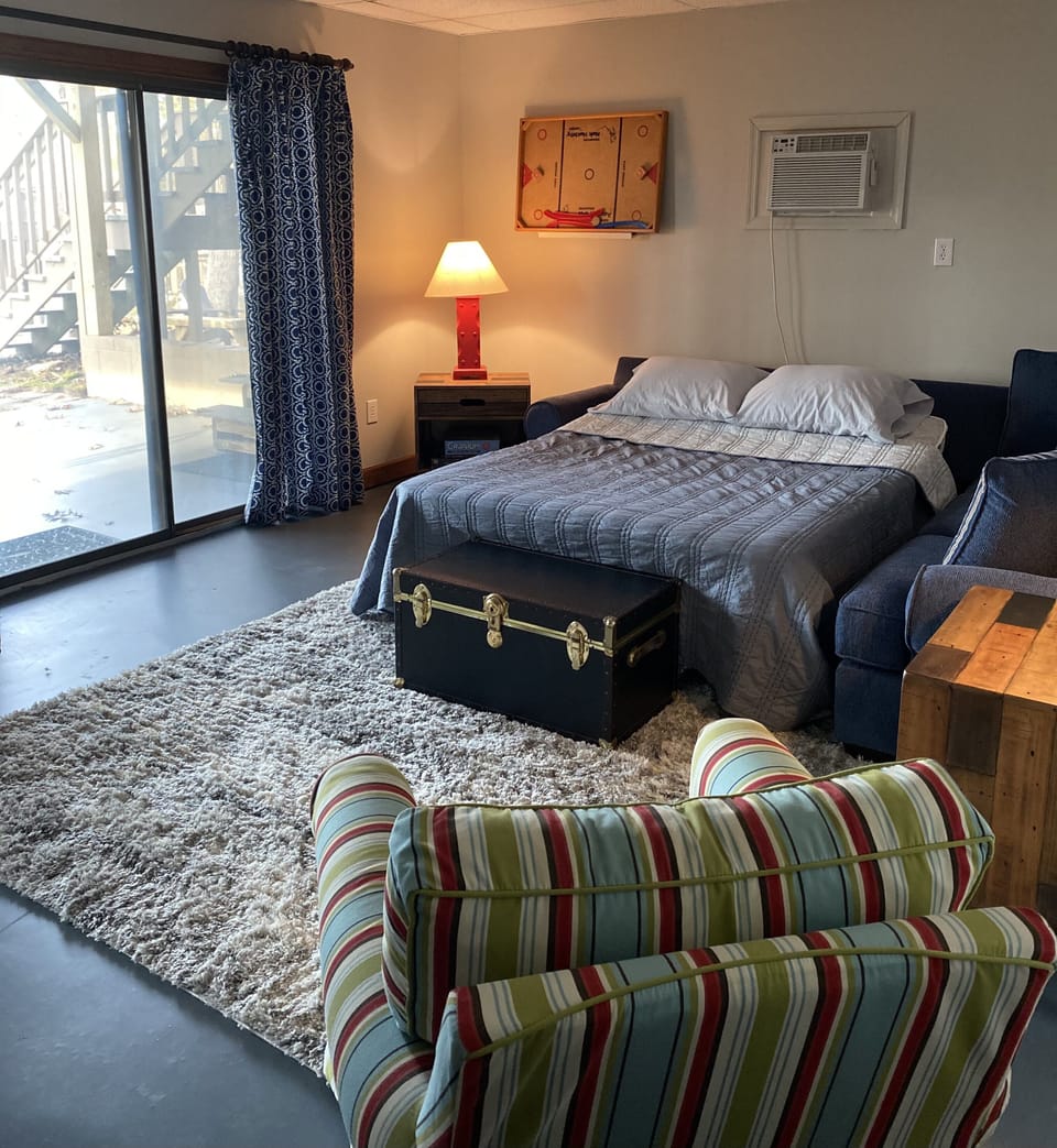 New sleeper sectional for additional sleep options with direct water views. 