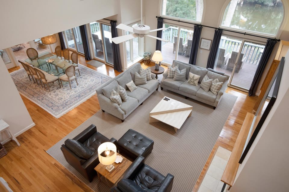 View of Living area from Second Floor