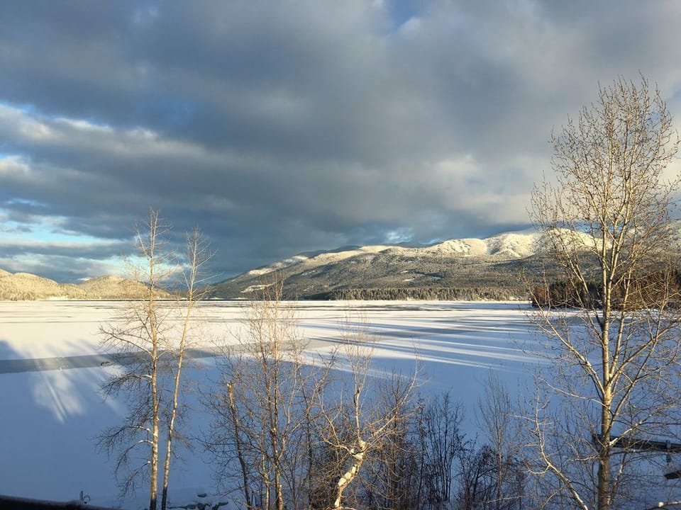 Whitefish lake and Big Mountain