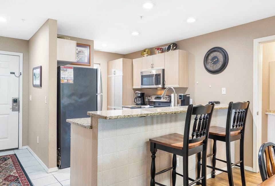 Full Kitchen with Extra Bar Seating