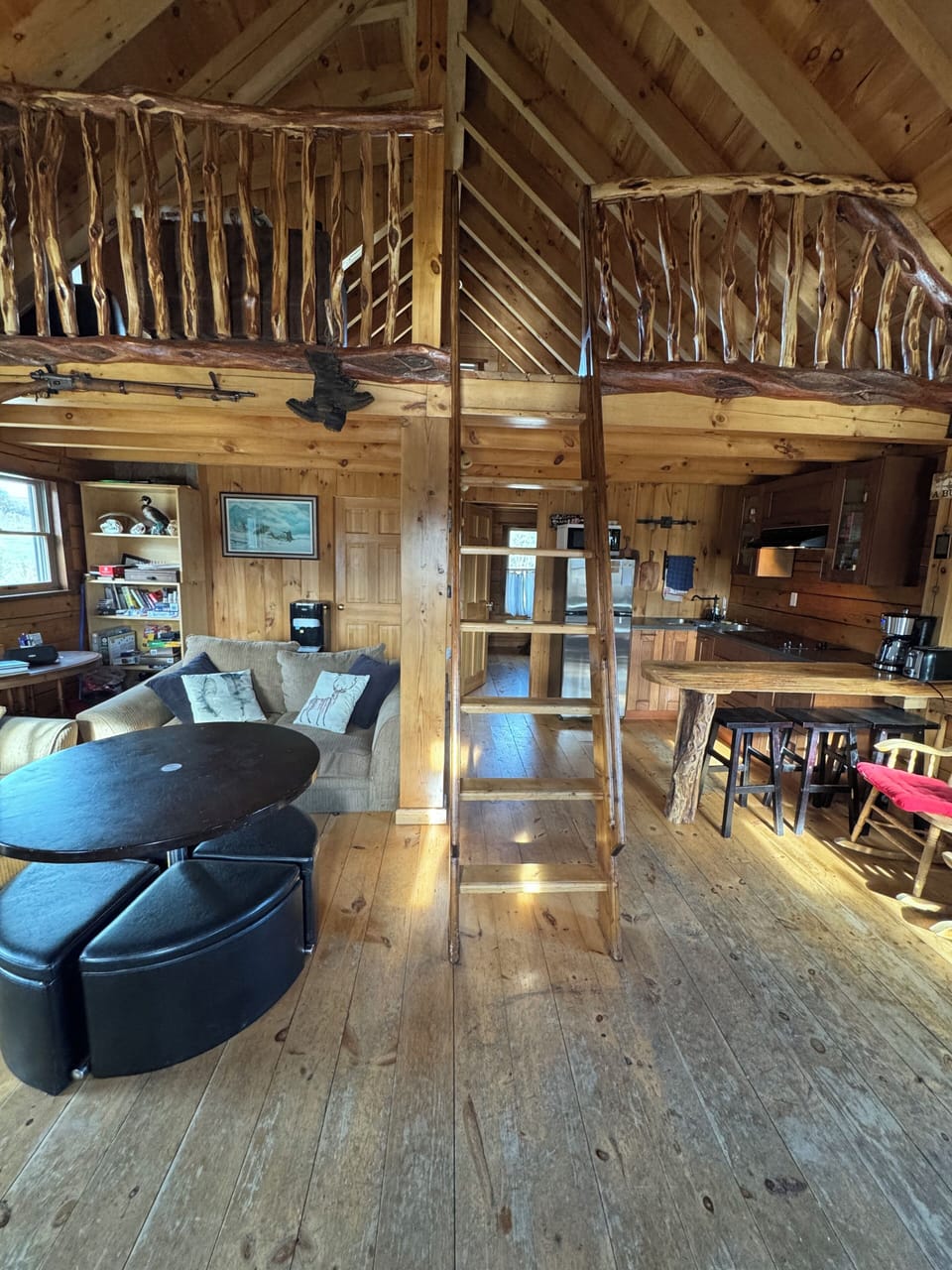 Loft, kitchen, living room