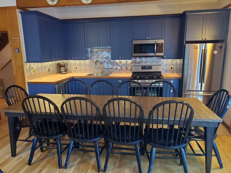 Enjoy some nice meals at the new dining room table. Seats up to 10 of your family members or friends.