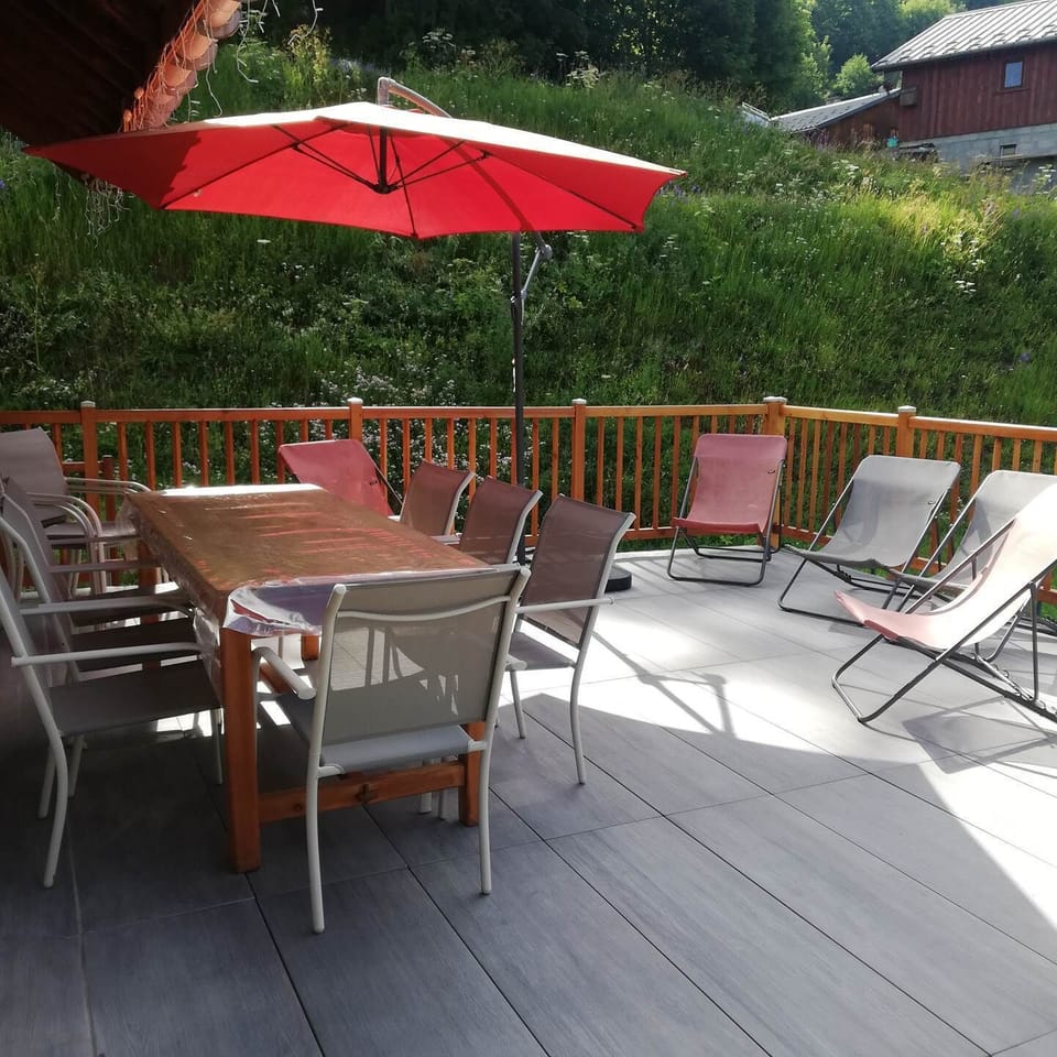 Terrasse en été