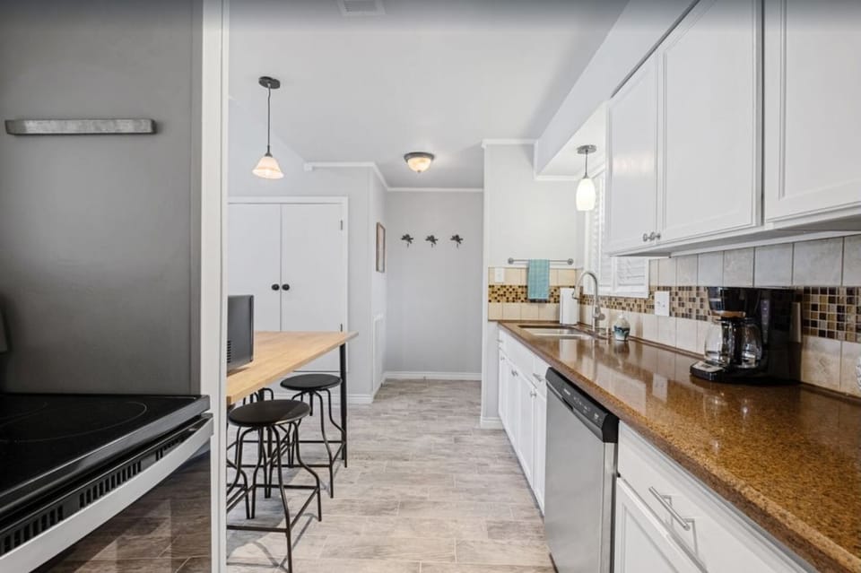 Full kitchen with large counter space