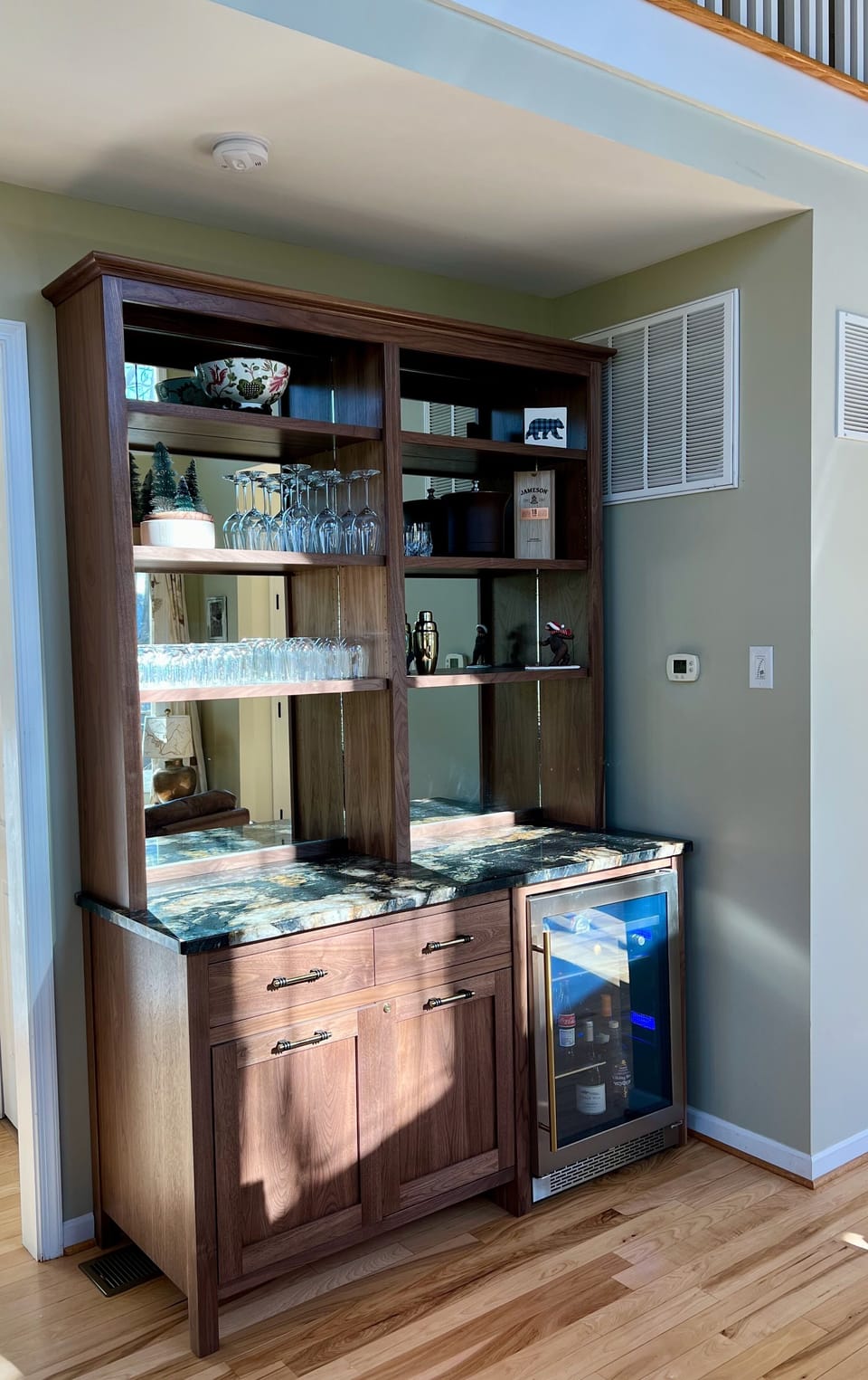 Dry Bar on the main floor provides more space for cold beverage and serving