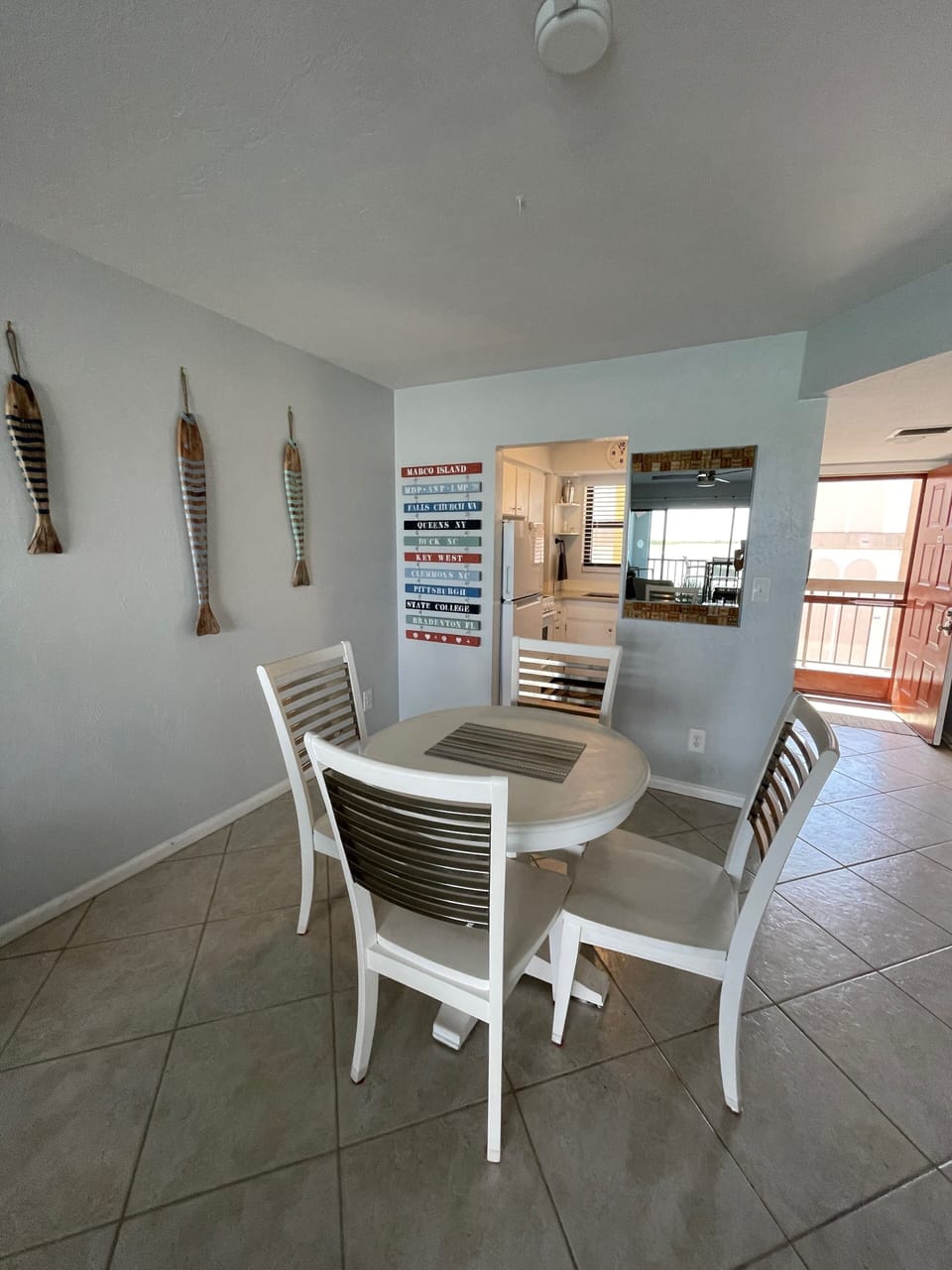Eating in? There's seating for 4 for guests who want to stay in for meals.