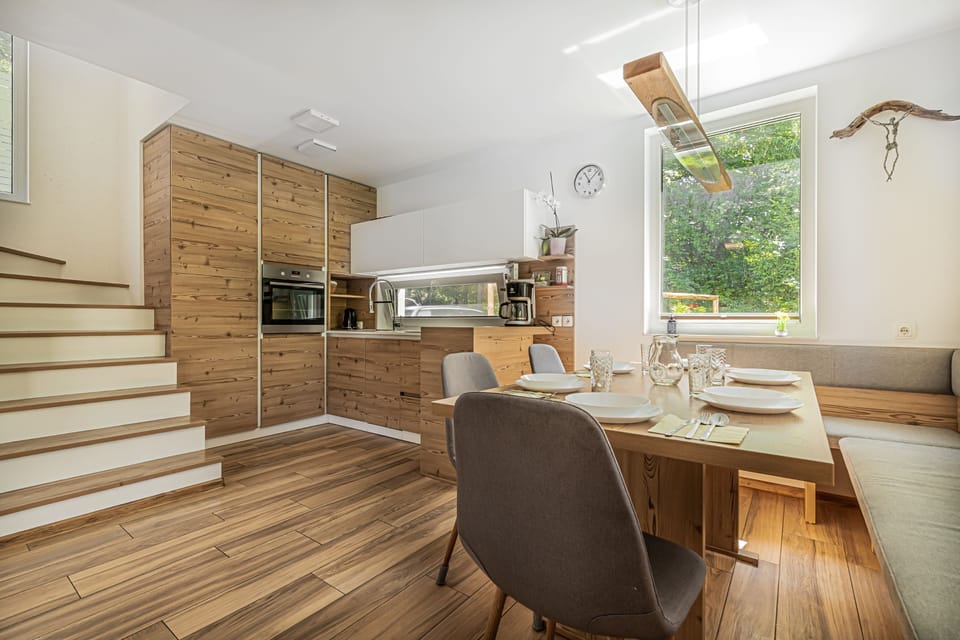 Kitchen and dining area