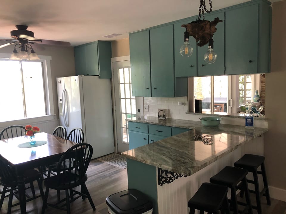 Kitchen with more seating