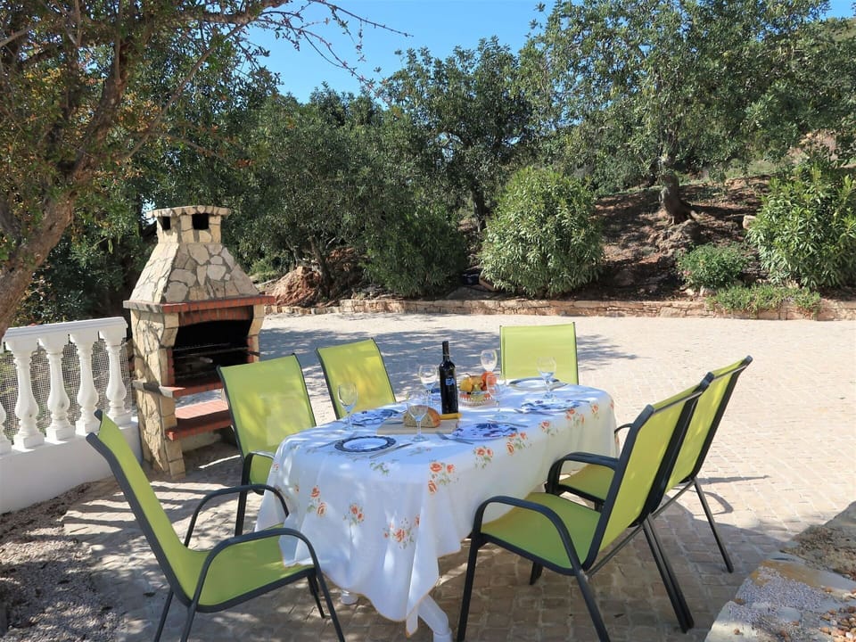 Furniture, Table, Plant, Property, Chair, Sky, Outdoor Table, Outdoor Furniture, Tree, Shade