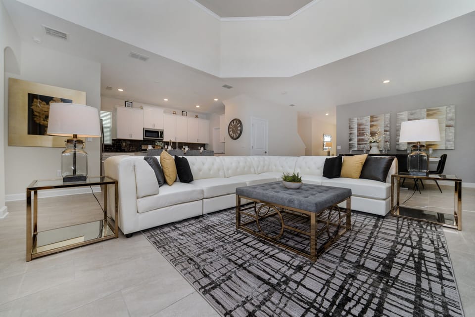 Luxury Retreat: Our townhouse living area is a masterpiece of sophistication, offering guests an unparalleled experience of indulgence and comfort