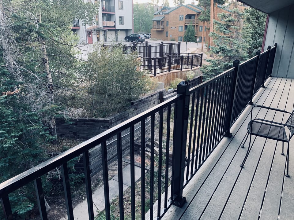 View from Master bedroom private balcony 