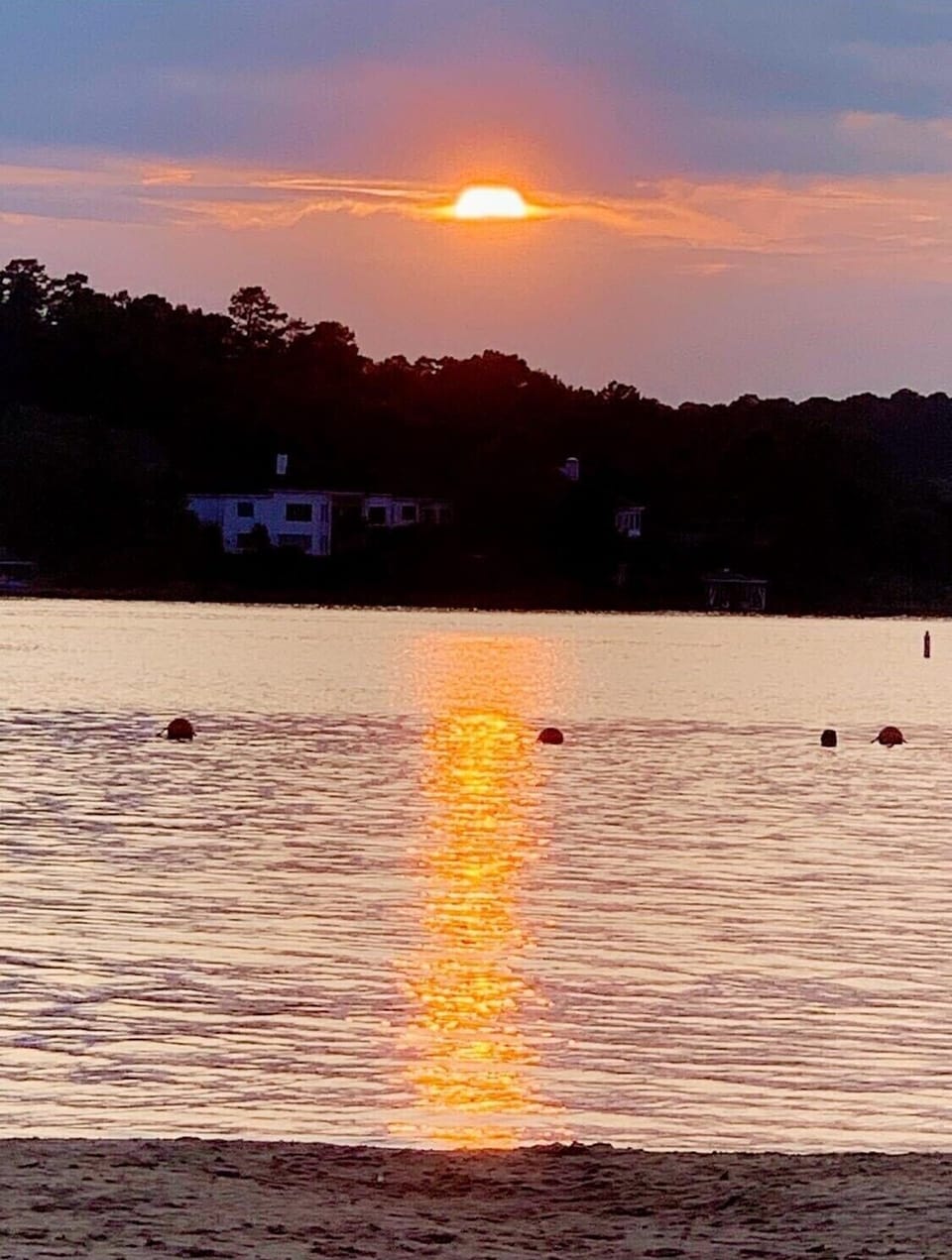 Lake Balboa sunset. About 10 miles away 