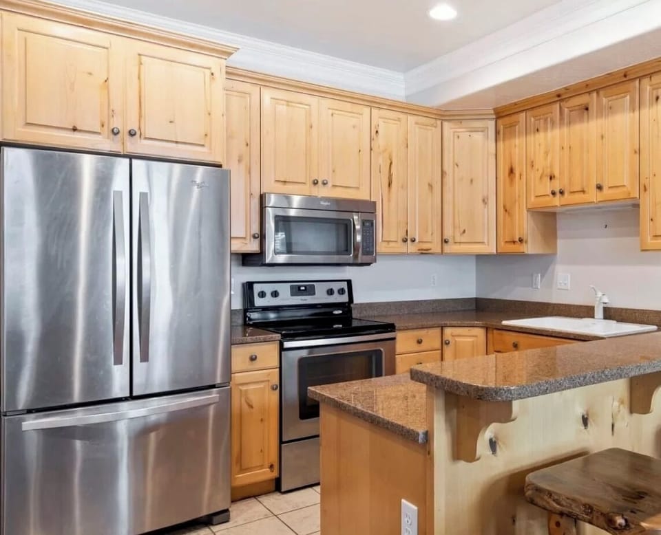 All-stainless kitchen