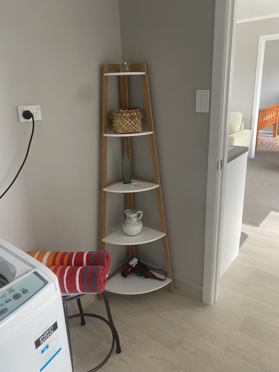 Wet area (note washing machine is no longer available)