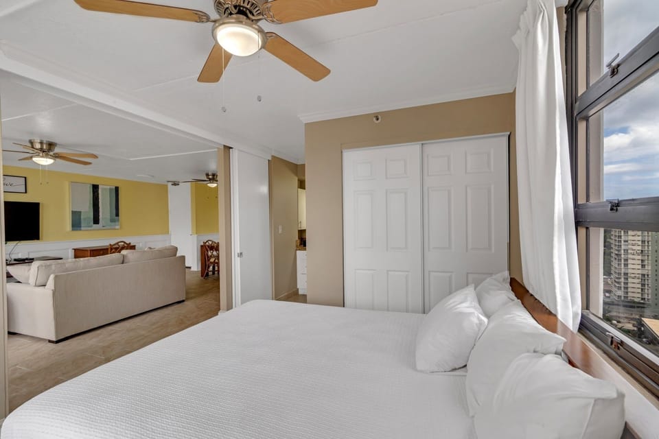 Ceiling Fan, Furniture, Bed, Bedroom, Room