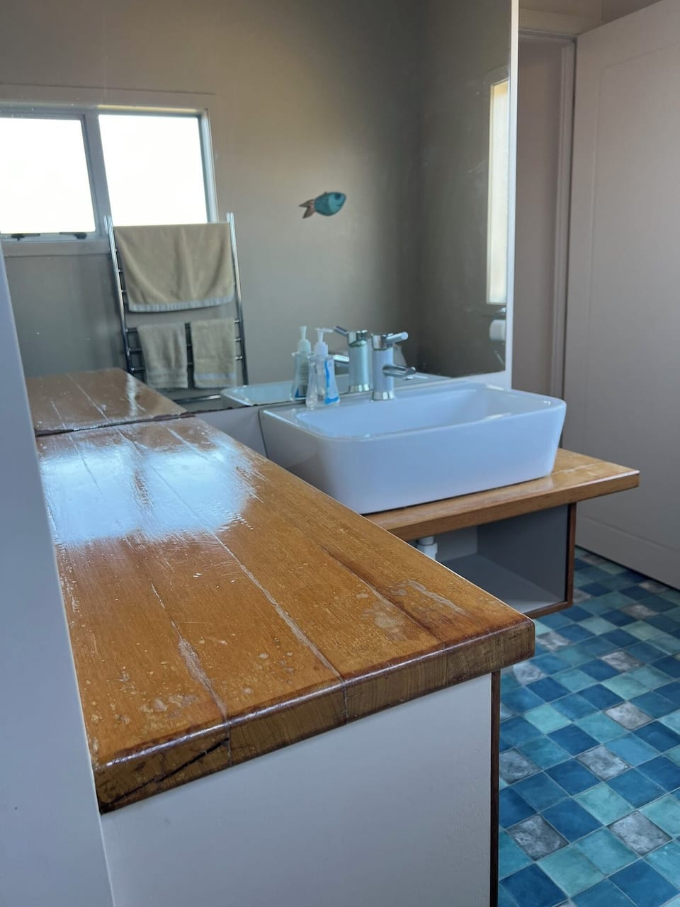 Ensuite off master bedroom with toilet and walk in shower.