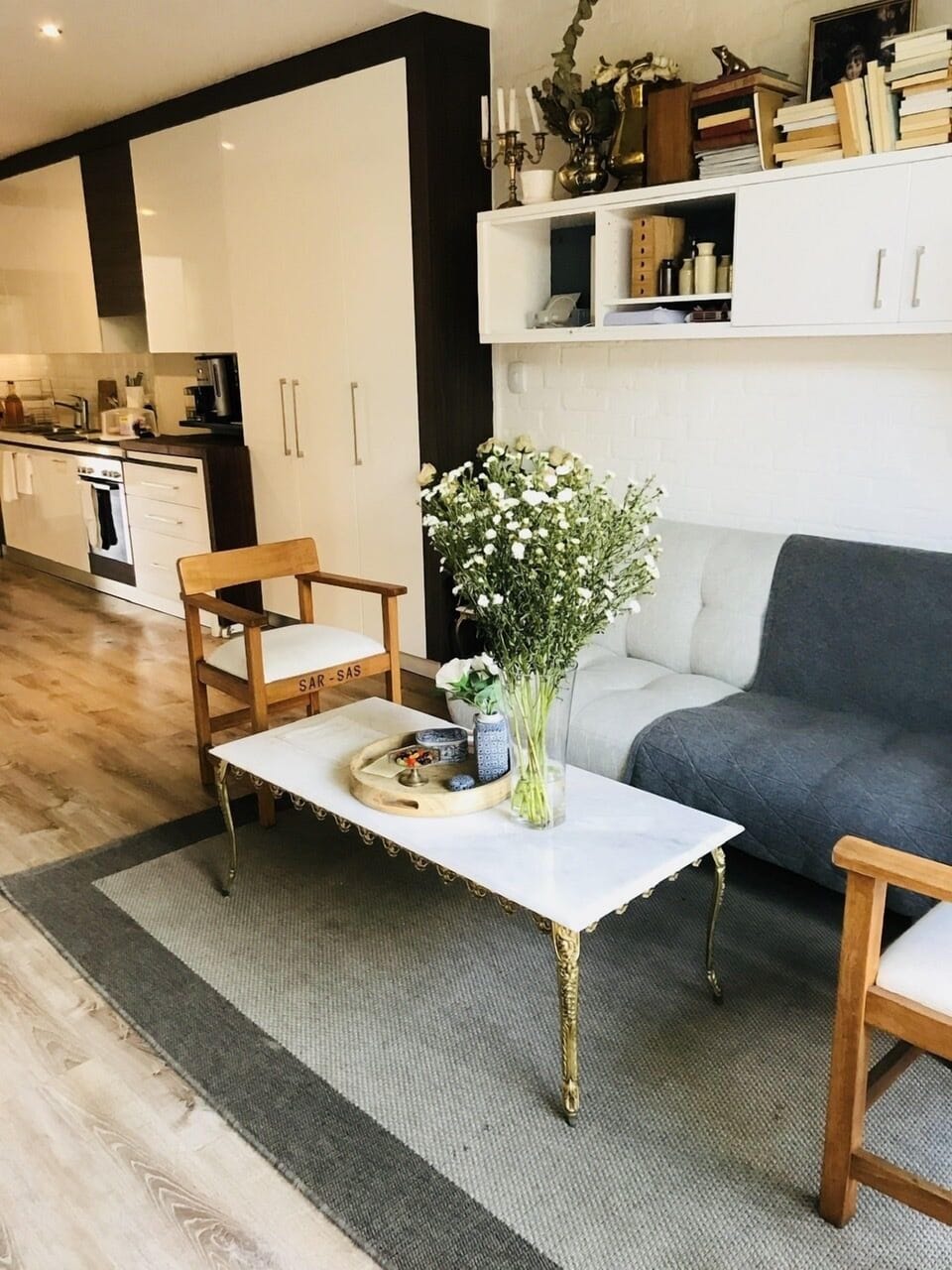 Living room, open plan