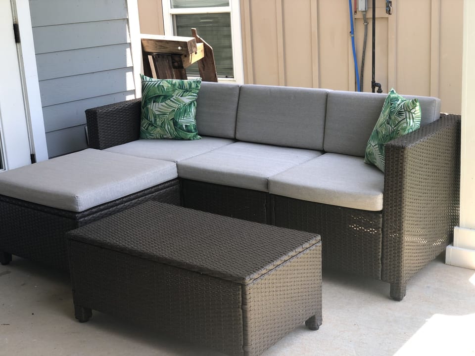 Comfy outdoor space 