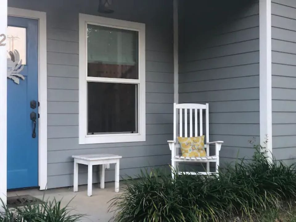 Front porch where you can enjoy your morning coffee :) 