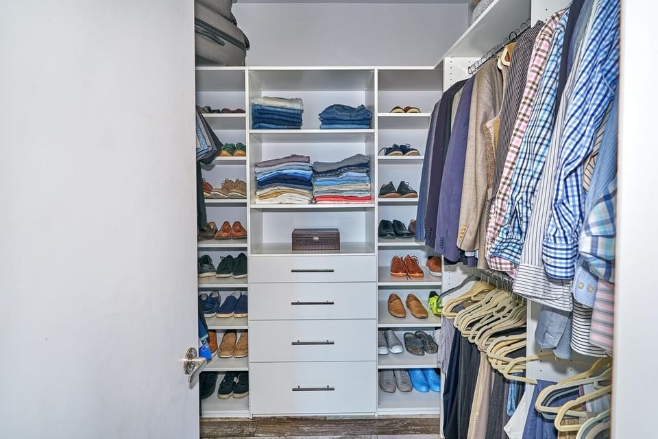 Huge walk-in closet in Bedroom #1