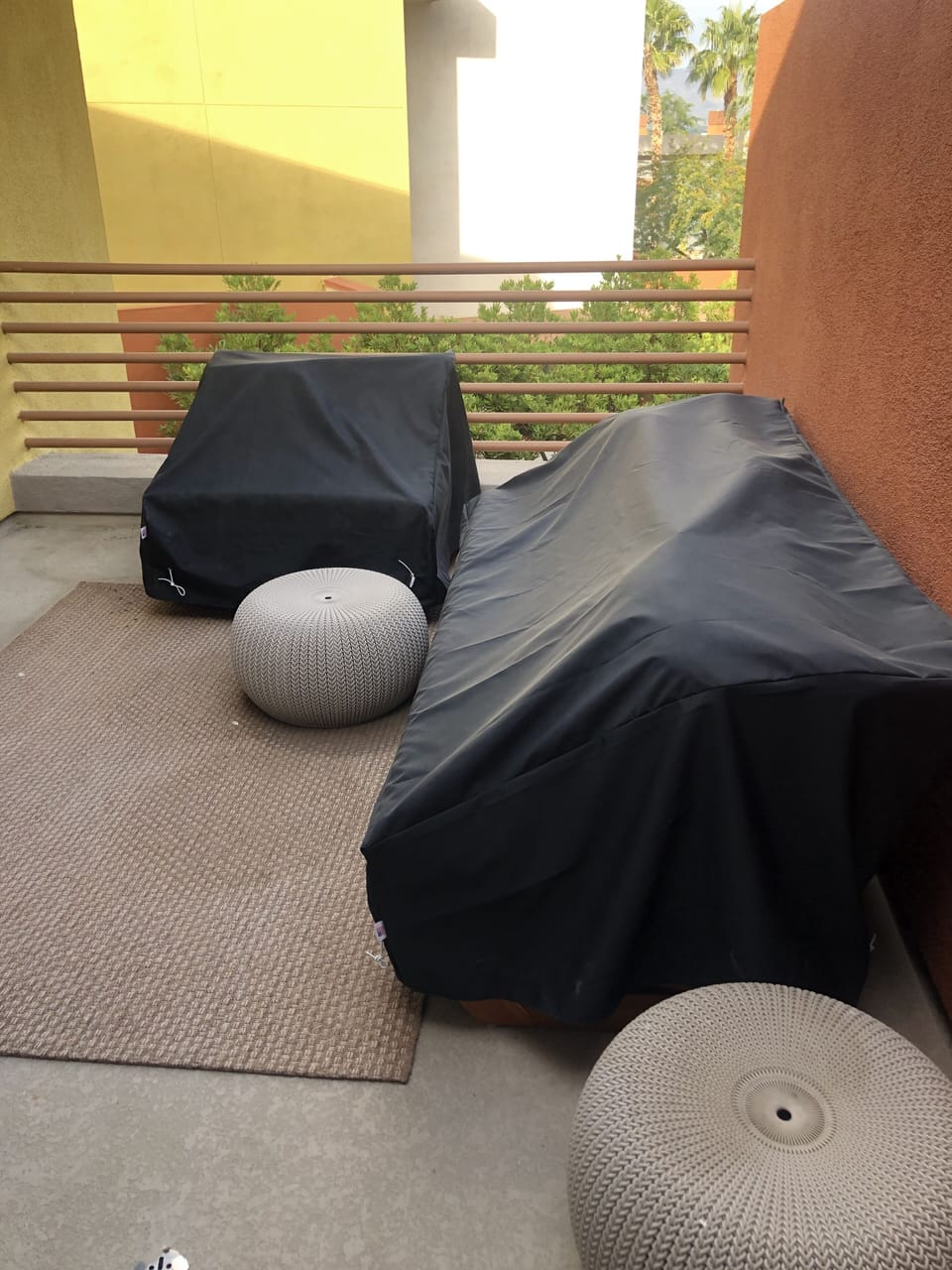 Upstairs patio/sitting area linking the two bedrooms. (Please keep covered!)