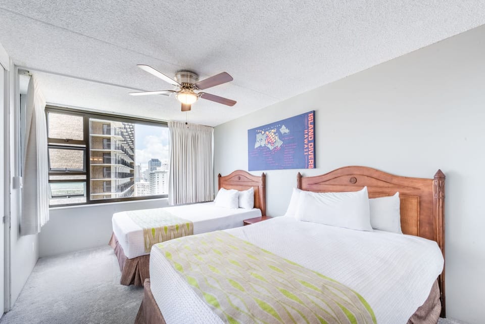 Ceiling Fan, Room, Bedroom, Indoors, Furniture