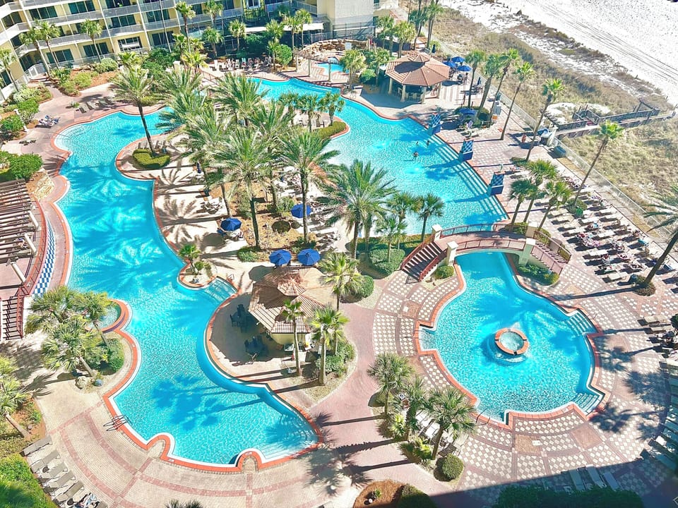 View of Pool from our Balcony