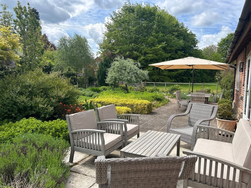 The Cider Mill with south facing terrace and big beautiful garden.  Its private.