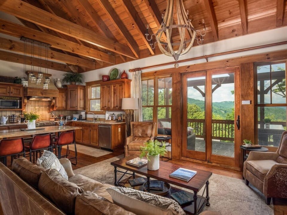 Great room - Kitchen. Luxury furnishings with awesome views and fireplace